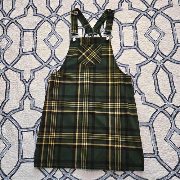 Jolie and Joy Tartan Plaid Pinafore Dress - Picture 5 of 10